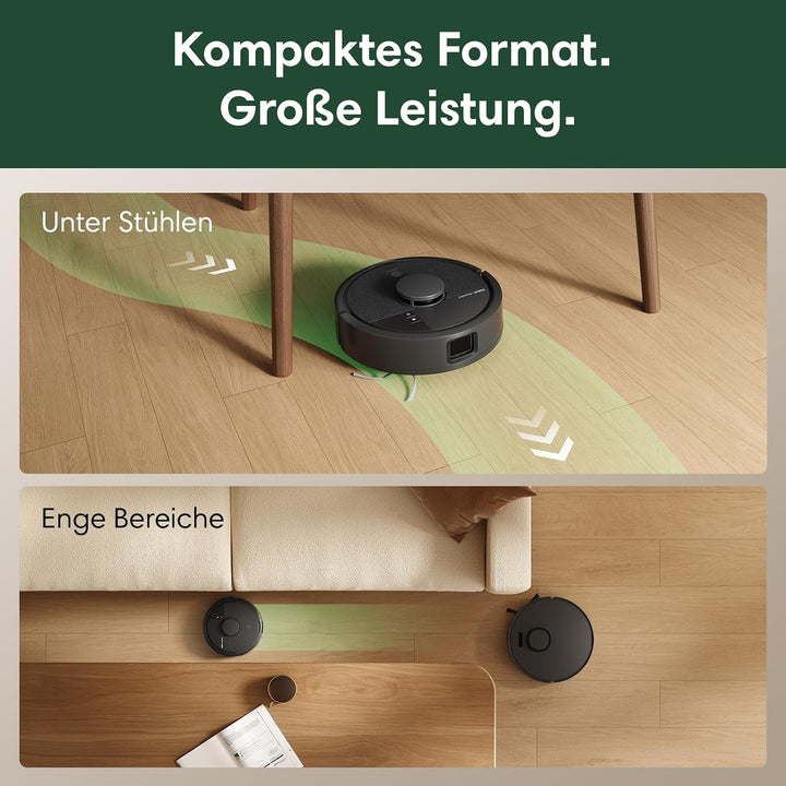 iRobot Roomba® Mini Saug- &amp; Wischroboter + AutoEmpty™ Dock, Schwarz, Schwarz