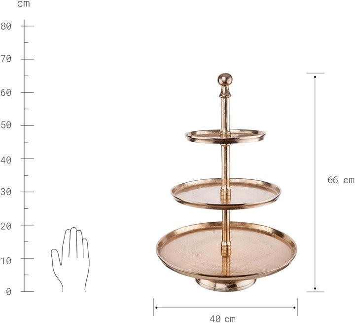 BUTLERS Banquet Etagere 3-stufig Höhe 66cm
