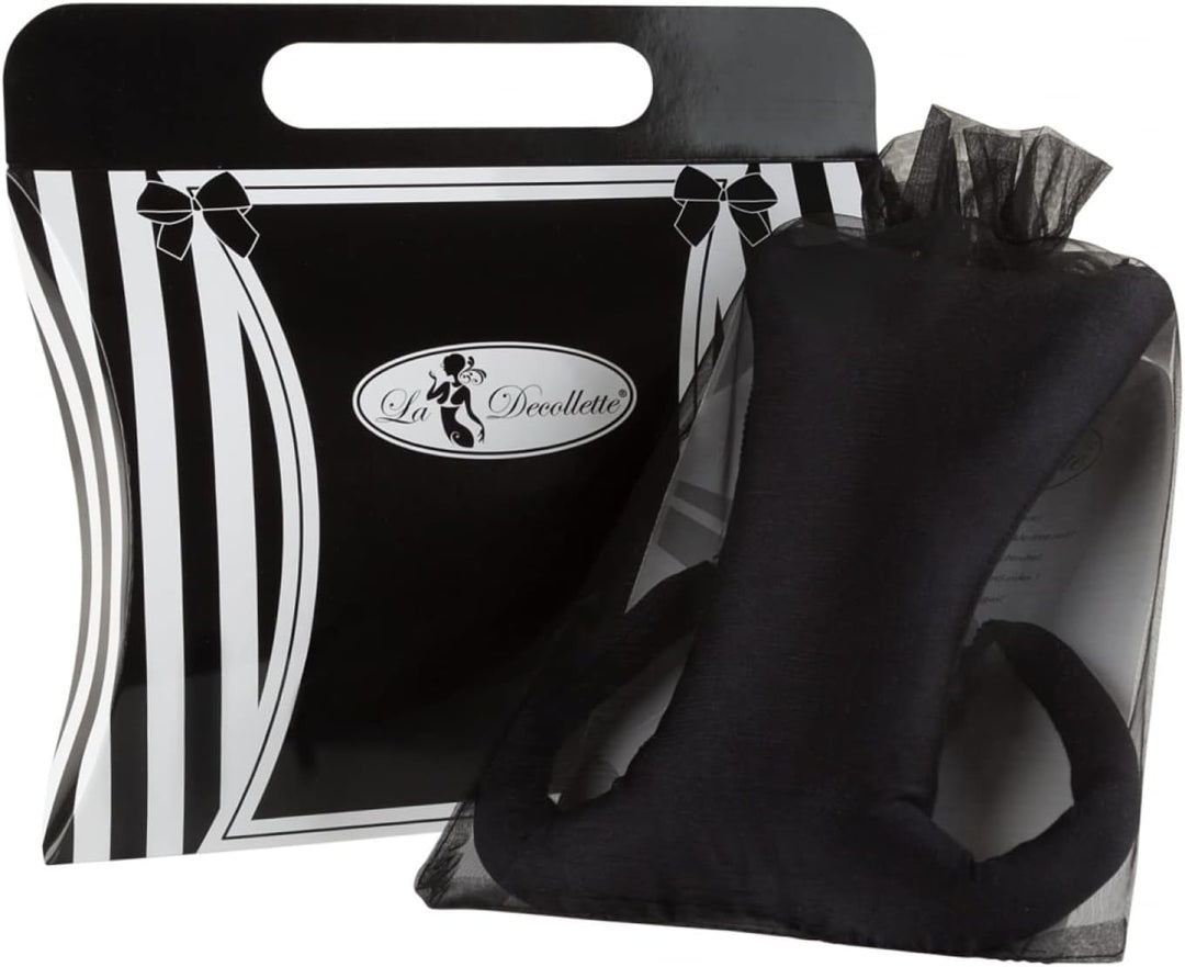 La Decollette Original faltenfreie Dekolettee Schlaf BH Uni Grösse Black Velvet