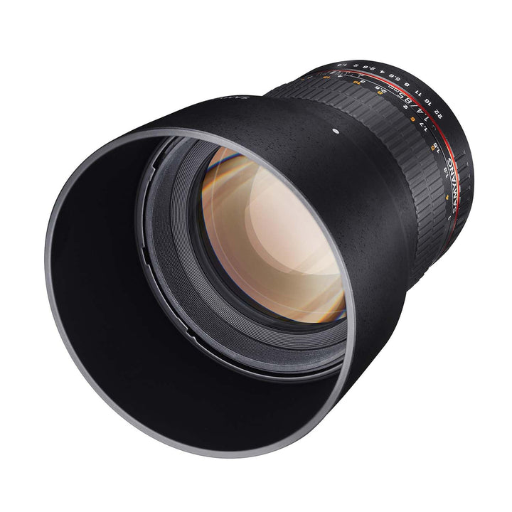 Samyang MF 85mm F1,4 AS IF UMC für Sony E – Vollformat Portrait Objektiv , geeignet für APS-C, manue