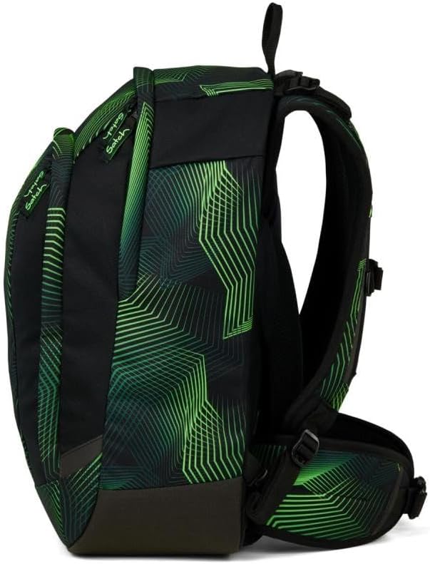 Satch Air Pencil Slider Edition Schulrucksack Set 3tlg. inkl. Sporttasche Seiscmic Green, Seiscmic G