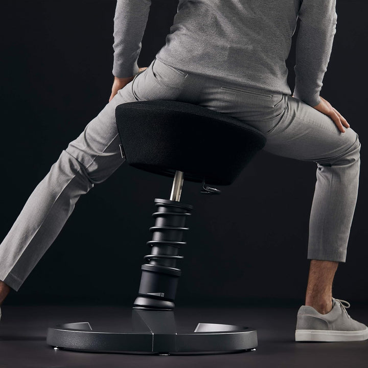 aeris Swopper Air – Ergonomischer Hocker mit extra weicher Polsterung – Bürohocker höhenverstellbar