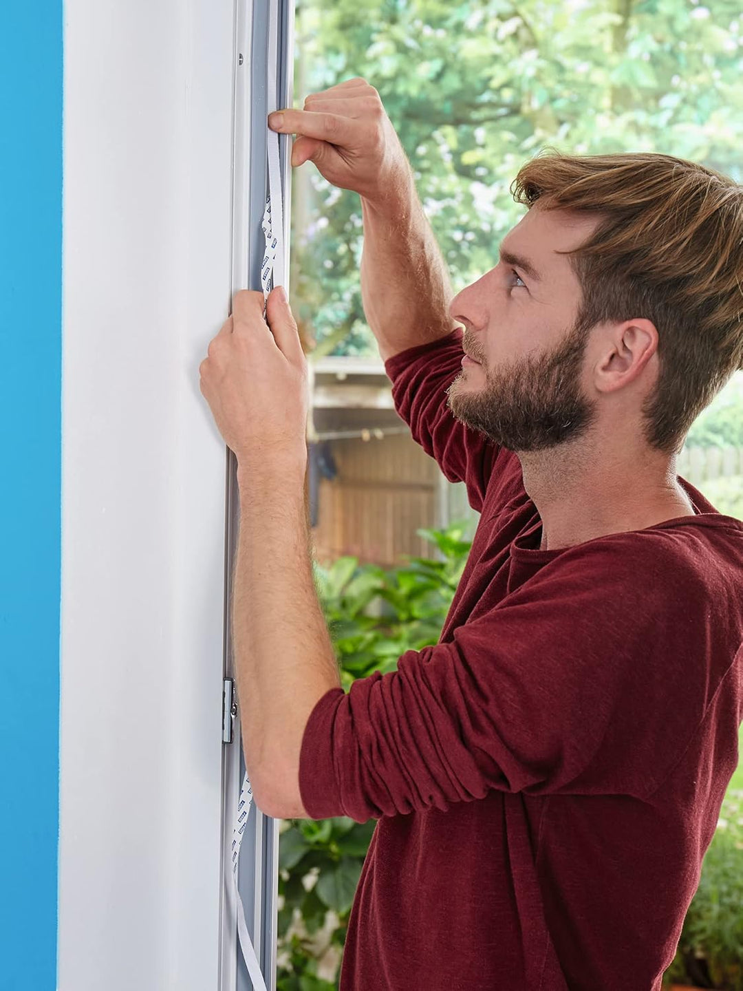 tesa Insect Stop FALT Fenster - Faltbarer Alu-Rahmen &amp; Insect Stop STANDARD Fliegengitter für Fenste
