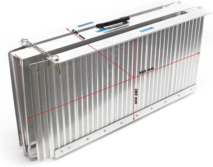 Rollstuhlrampe Rollirampe Auffahrschiene 2X faltbar Aluminium 183cm 270kg Kofferrampe