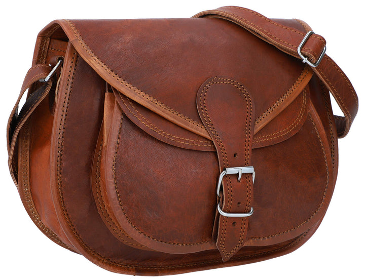 Gusti Handtasche Leder - Evelyn Damen Ledertasche Umhängetasche Handtasche Schultertasche Lederhandt