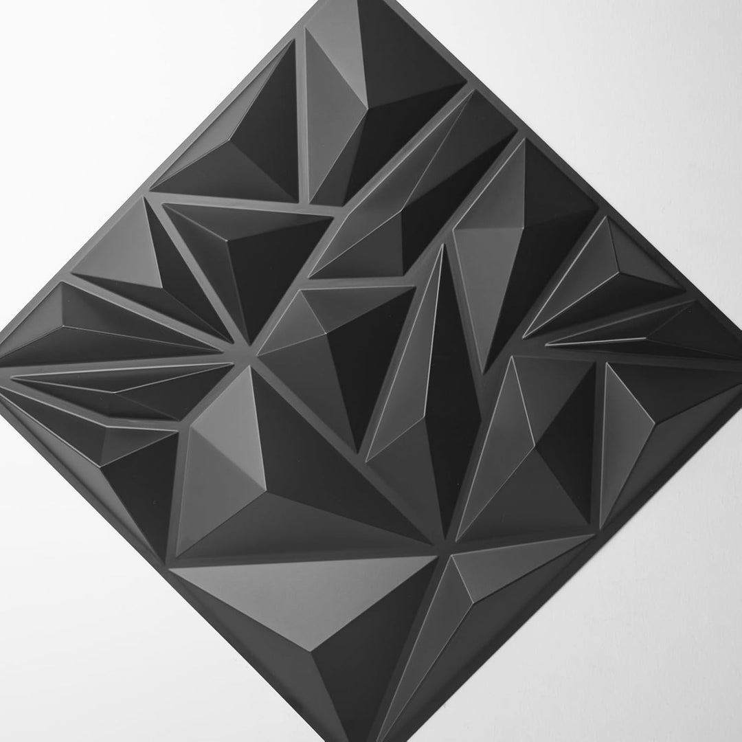 Art3d 3D-Wandpaneele für Innendekoration, moderne Diamant-strukturierte Akzentpaneele für Gaming, Wo