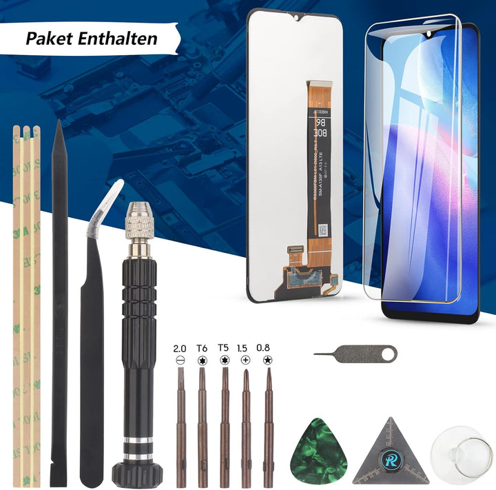 RongZy Kompatibel mit Samsung Galaxy A13 4G SM-A137F SM-A135 Ersatz Bildschirm LCD Display und Touch