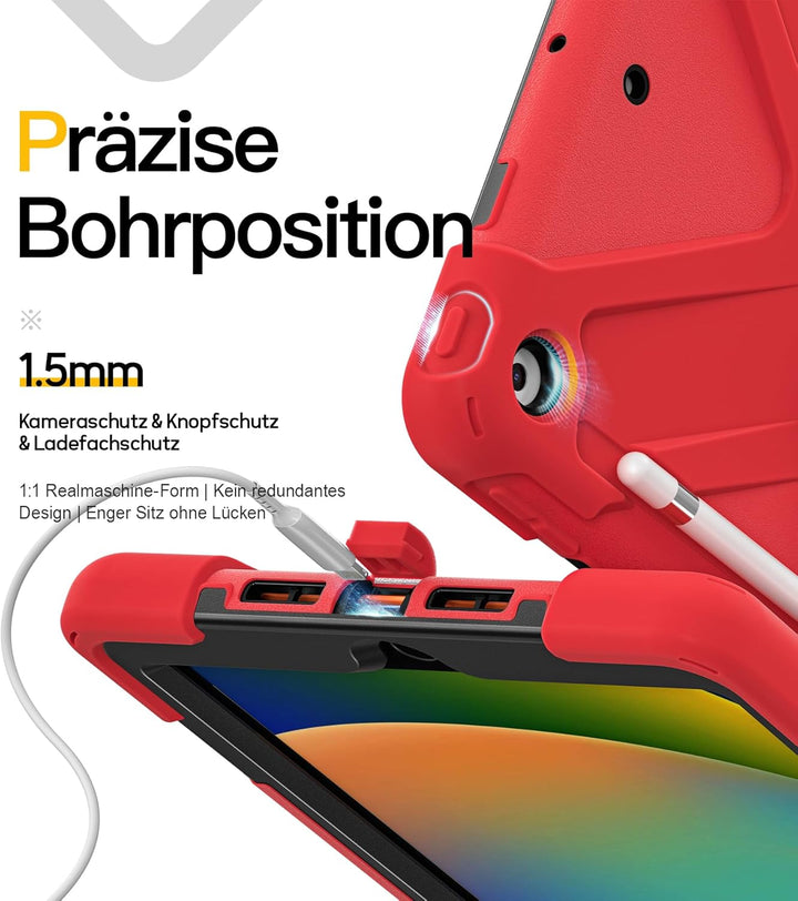 BRAECN Hülle für Neue iPad 10.2 Zoll (iPad 9./8./7. Generation), Robuste Stossfeste Schutzhülle mit
