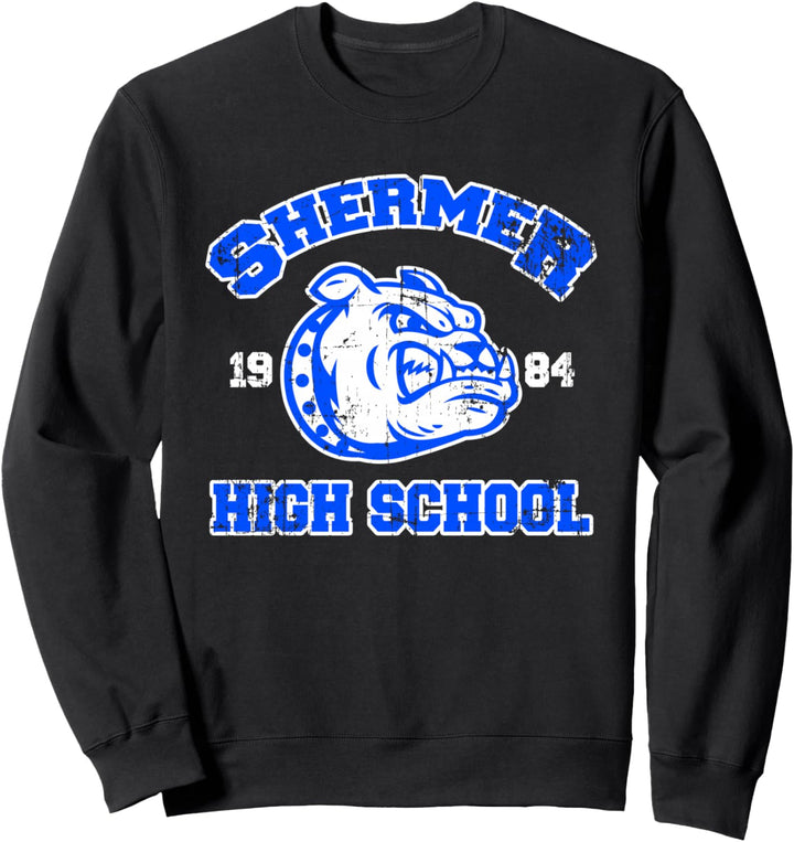 Shermer High School im Distressed-Stil Sweatshirt