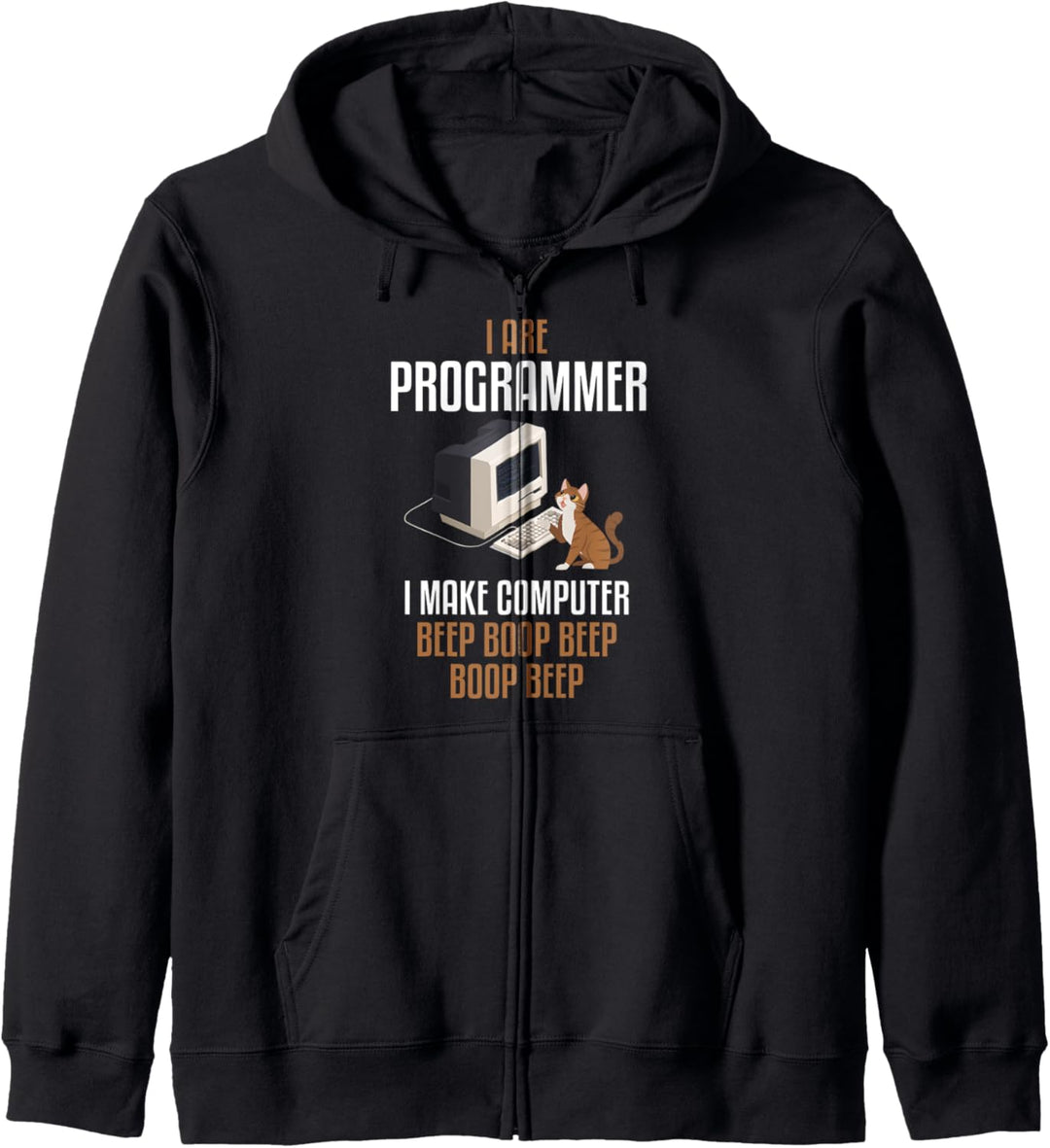 I Are Programmer Lustige Programmierer Katze Kapuzenjacke