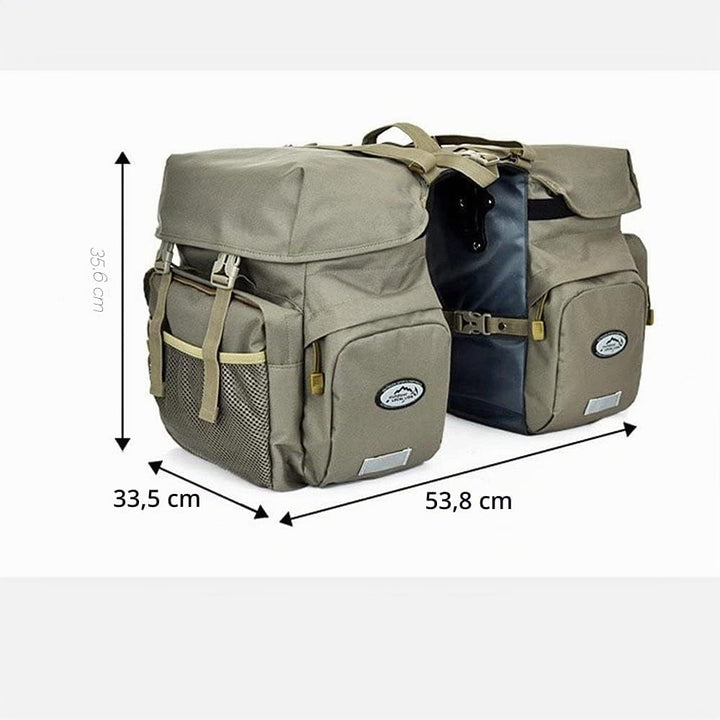 ZTZ 50L Fahrradtaschen Gepäckträger, wasserdichte Fahrradtaschen aus Hochdichtem 600D Polyester für