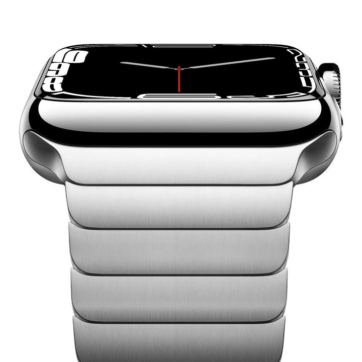 NewWays 38mm 40mm 41mm Kompatibel mit Apple Watch Armband,Edelstahl Gliederarmband Ersatzarmbänder G