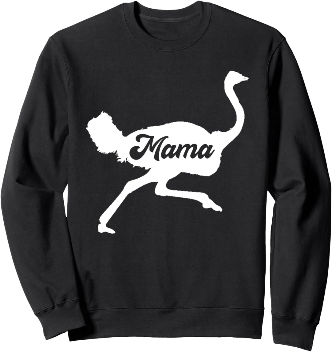 Mama Ostritch Niedliche Familie Matching Kostüm Sweatshirt