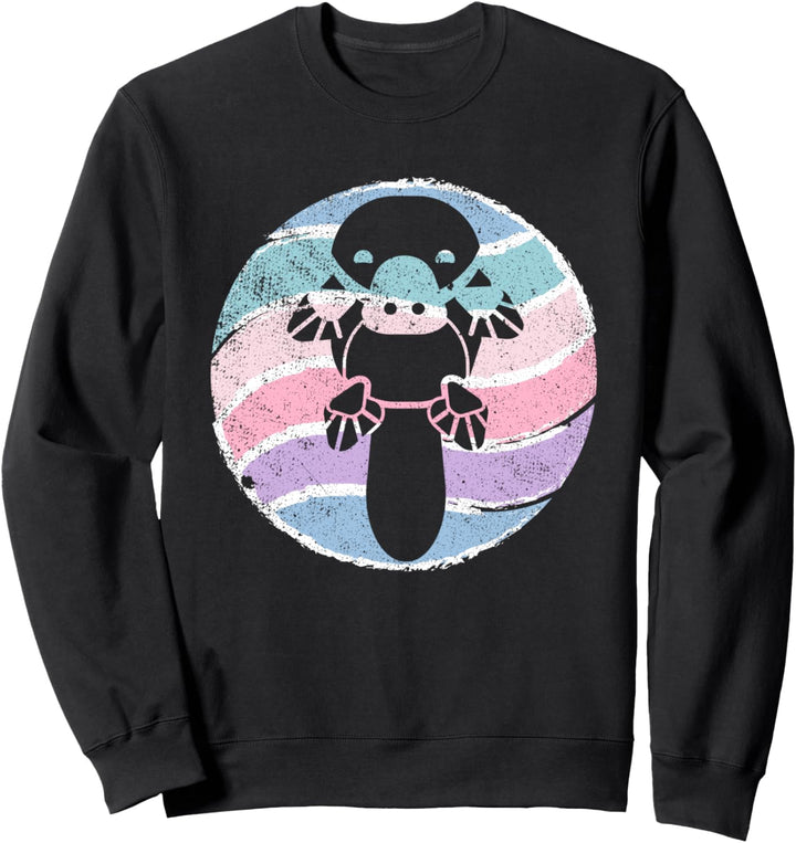 Retro Schnabeltier Tier - Vintage Platypus Sweatshirt