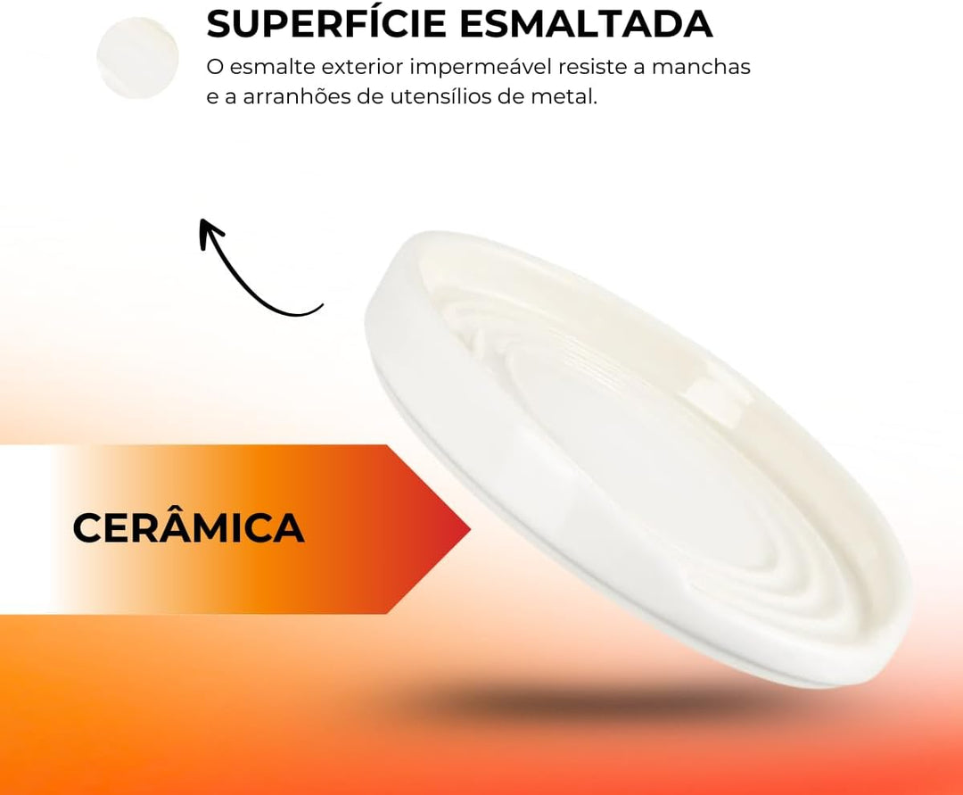 Le Creuset ovale Löffelablage aus Steinzeug, Meringue, 71507157160099, Breit, Meringue