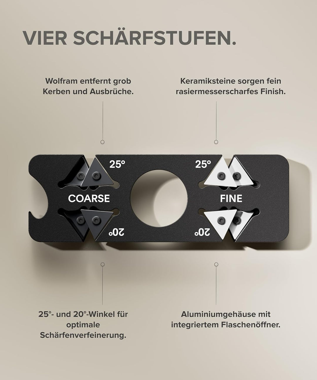 Tsuko Kochmesser, vierstufiger Schärfer & Holzscheide - 20,3 cm, professionelles japanisches Küchenm