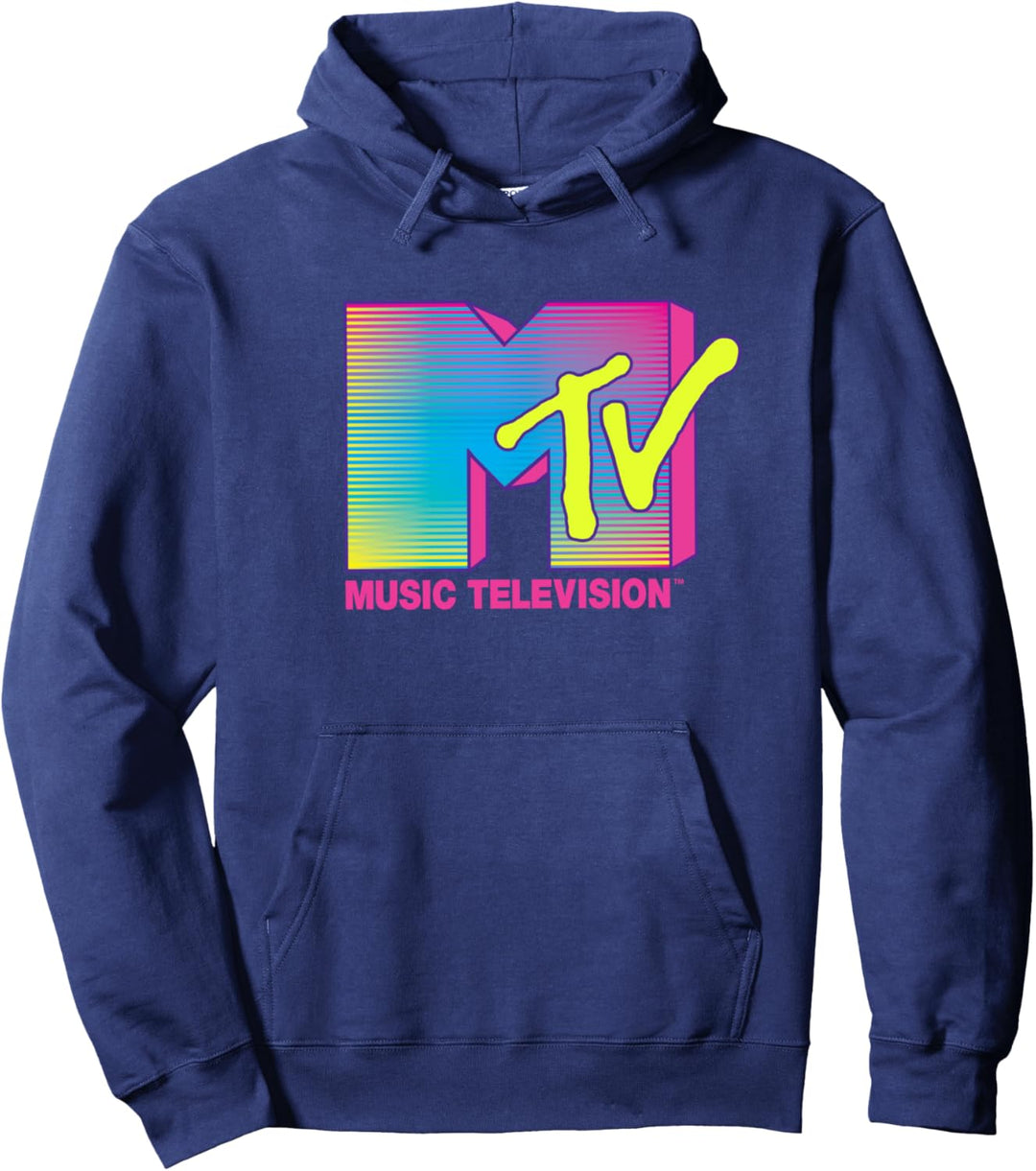 MTV 90er Jahre Helles Rosa Neon Pullover Hoodie