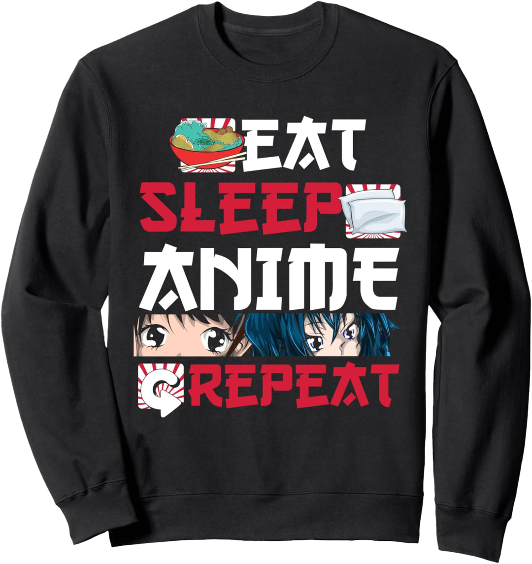 Kawaii Japanische Ramen Nudeln Manga Otaku Lustiges Anime Sweatshirt