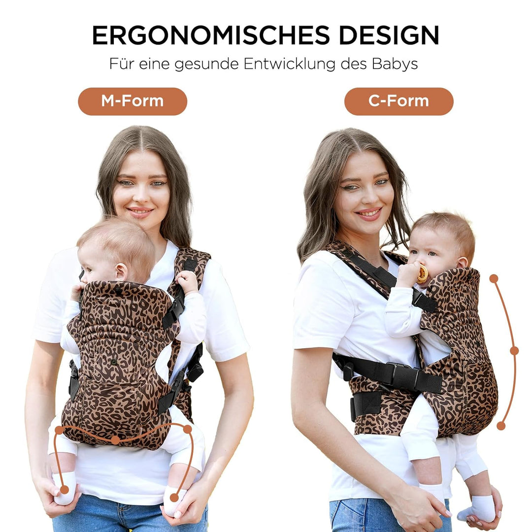 GAGAKU Babytrage für Babys Kleinkinder 4-36 Monate, Verstellbarer 4-in-1 Baby Tragen Ergonomisch Tra