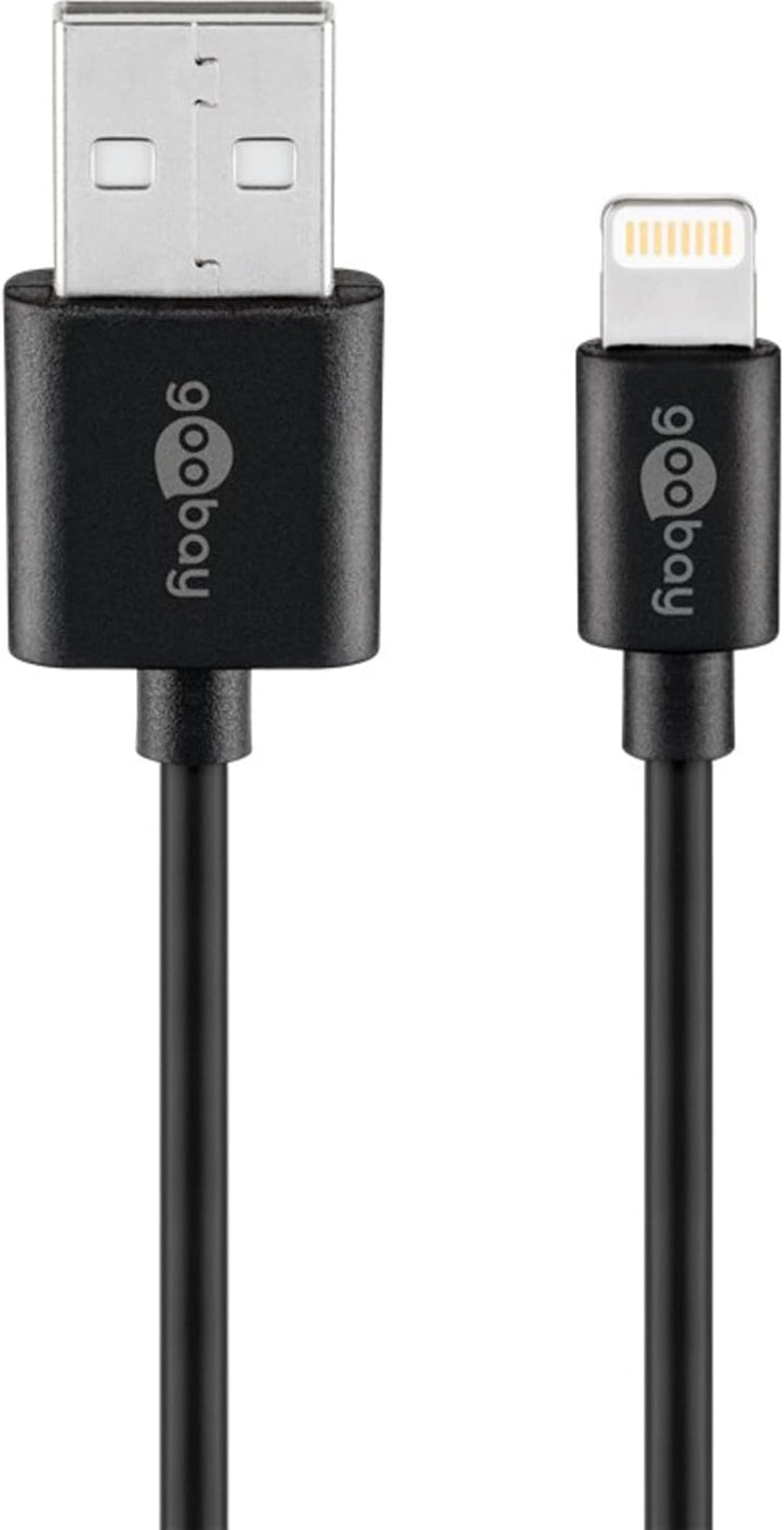 goobay 44995 USB Netzteil + Ladekabel Set / 2 Port Adapter für Steckdose 2,4 A (12W) USB-Netzteil mi