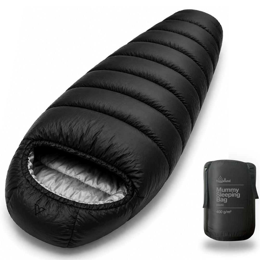 XXL Schlafsack Outdoor Winter mit Premium Kunstfaser Füllung extra warm bis -20 C° Mumienschlafsack