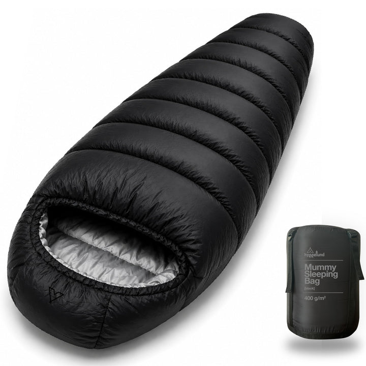 XXL Schlafsack Outdoor Winter mit Premium Kunstfaser Füllung extra warm bis -20 C° Mumienschlafsack