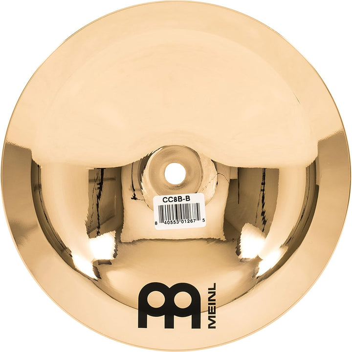 Meinl Cymbals Classics Custom Brilliant Bell 8 Zoll (Video) Schlagzeug Becken (20,32cm) B12 Bronze,