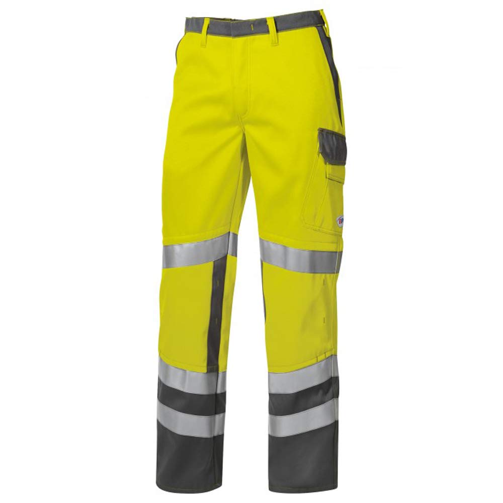 BP 2213-840-8653-62n Arbeitshosen, mit elastischem Rückenteil, 320,00 g/m², Warngelb/dunkelgrau, 62n