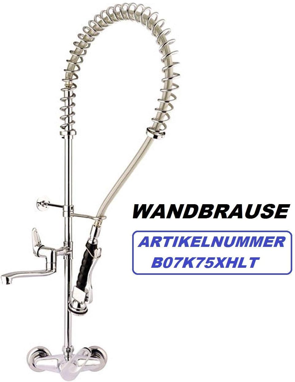 Gastro Geschirrbrause Spültischarmatur mit Wasserhahn, Mischbatterie, Gastrobrause, Handbrause Misch