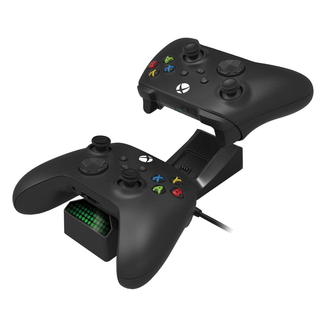 HORI Duale Ladestation für Xbox Series XS Ladegerät mit 2 Akkus für Xbox Wireless Controller, Offizi