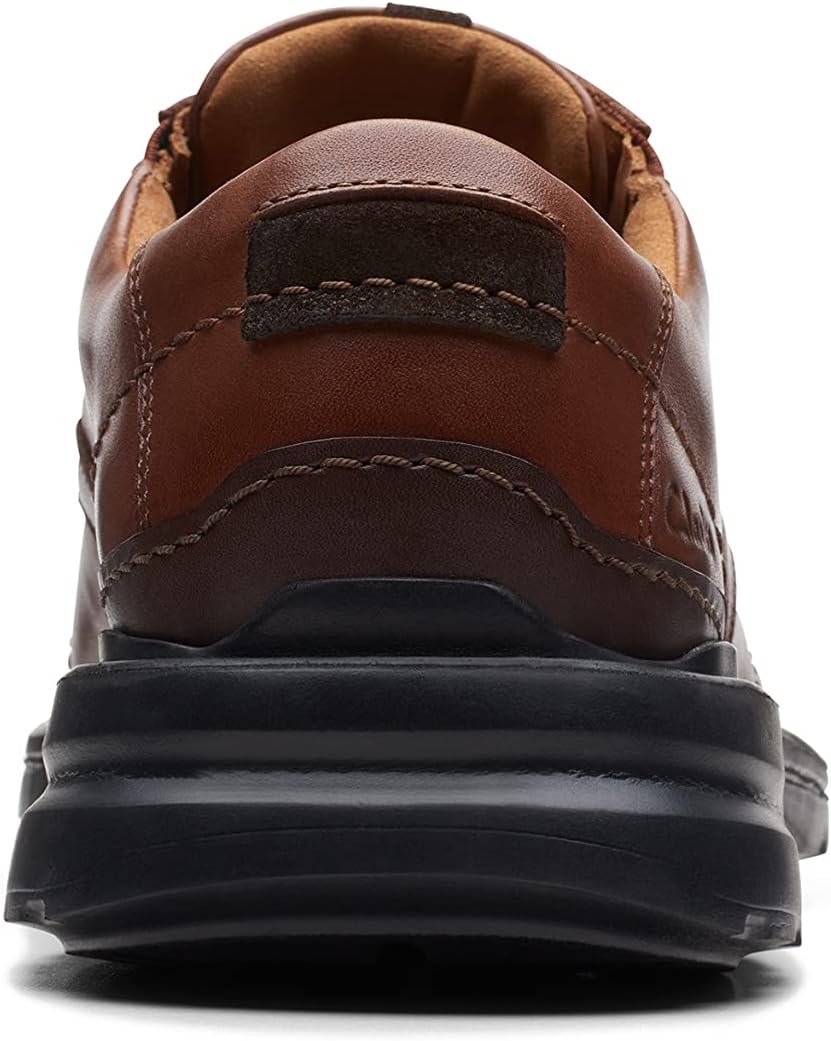 Clarks Herren Gessler SpitzeOxford 39.5 EU Weit Dark Tan Leder, 39.5 EU Weit Dark Tan Leder