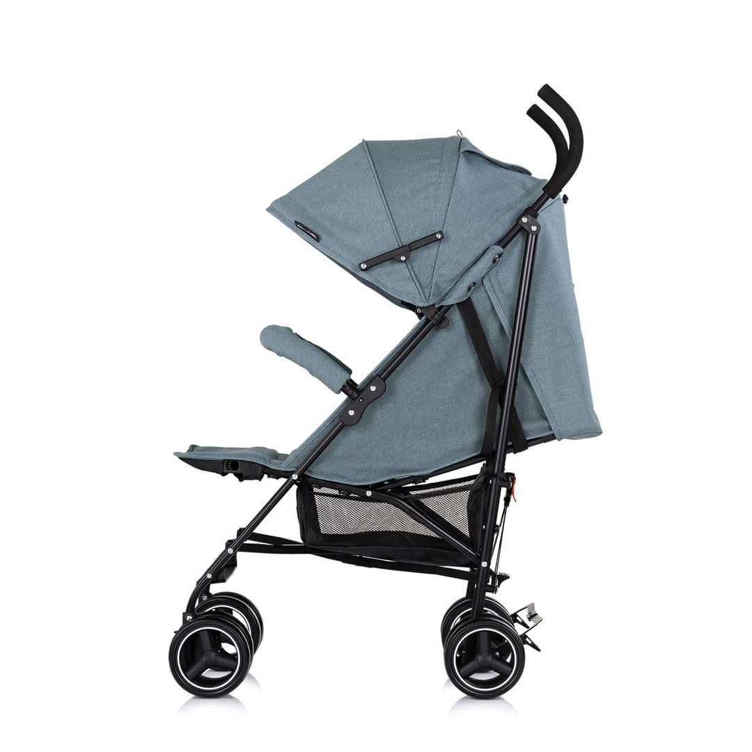Chipolino Kinderwagen Milano Buggy bis 22 kg, Rückenlehne verstellbar, faltbar grau/grün, grau/grün