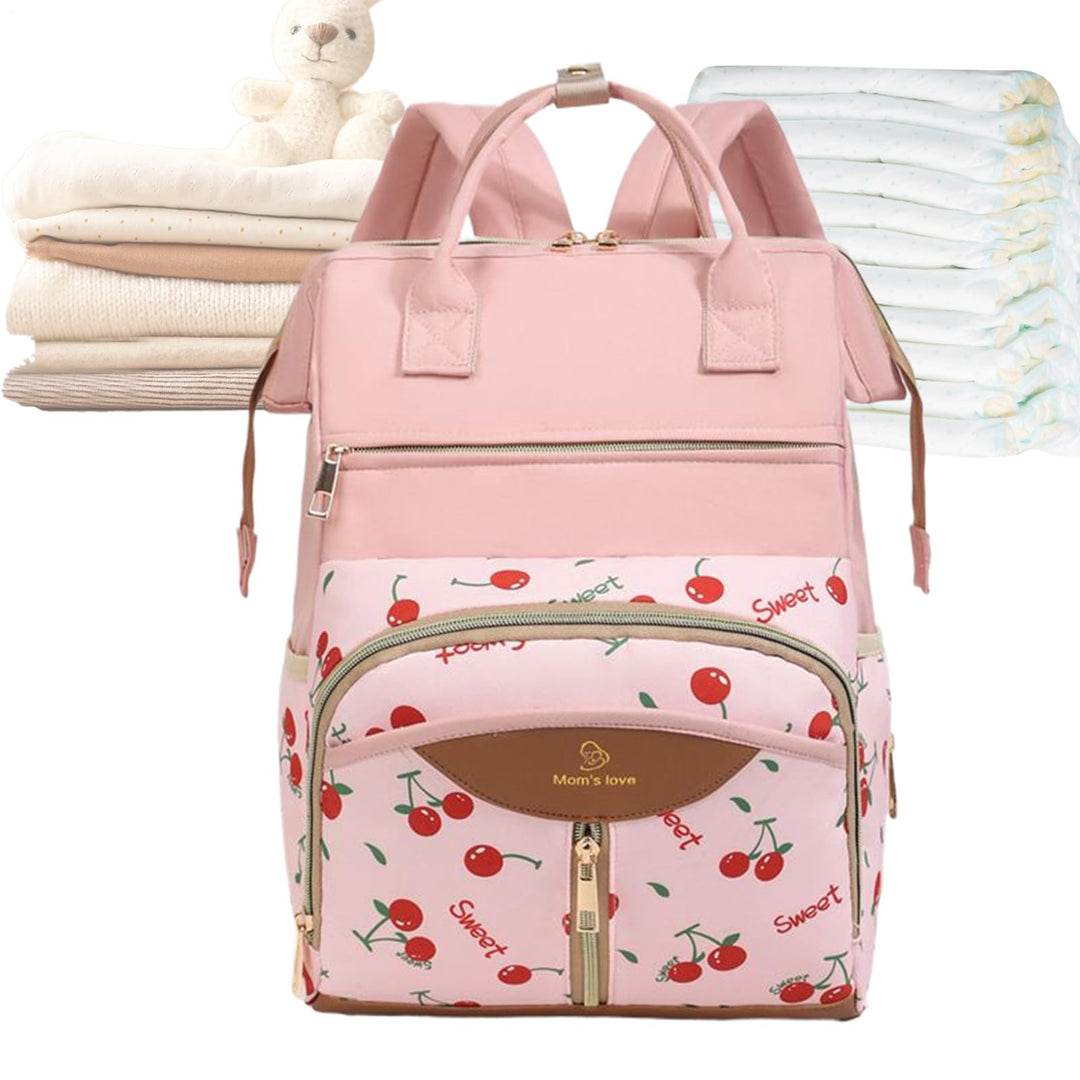 Generisch Wickelrucksack - Wickeltasche Mit Isoliertem Flaschenfach | Reise Baby Tasche Mit Wickelun