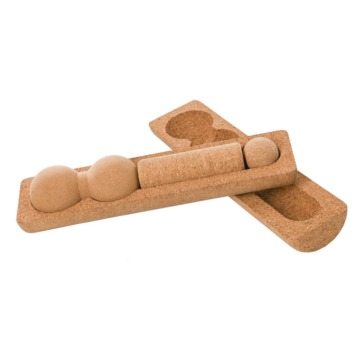 F2 Balance Board Zubehör Kork Multi Roll Set Korkrollen und Bälle Natur