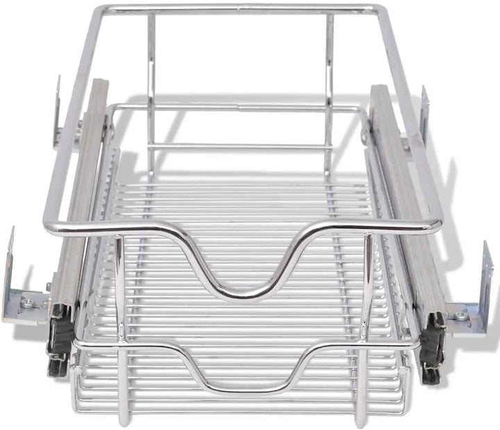 vidaXL 2X Einbauschublade 30cm Korbauszug Schrankauszug Teleskopschublade 300 mm, 300 mm
