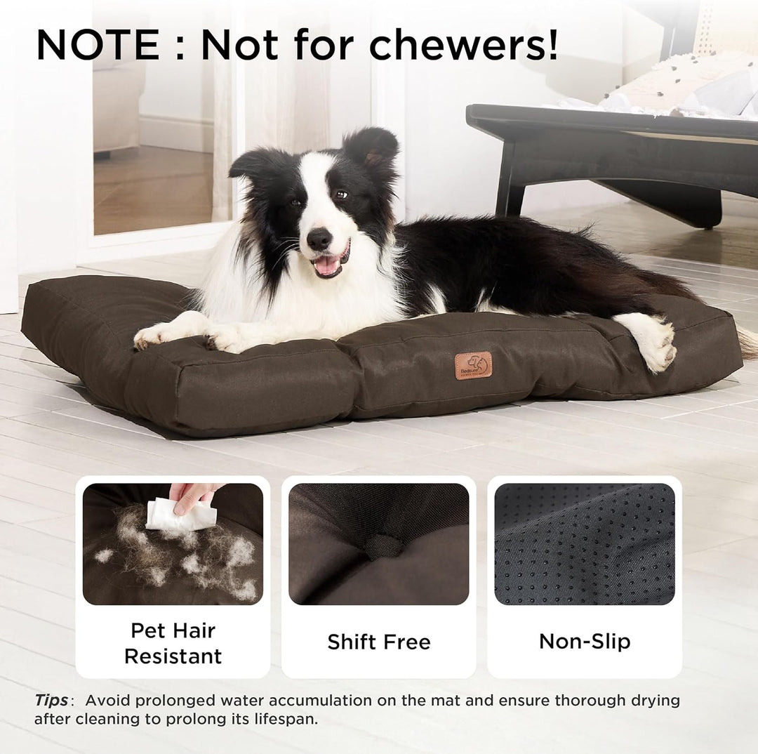 Bedsure Hundekissen Grosse Hunde waschbar - 91x68cm hundematratze wasserdicht L für grosse, mittelgr