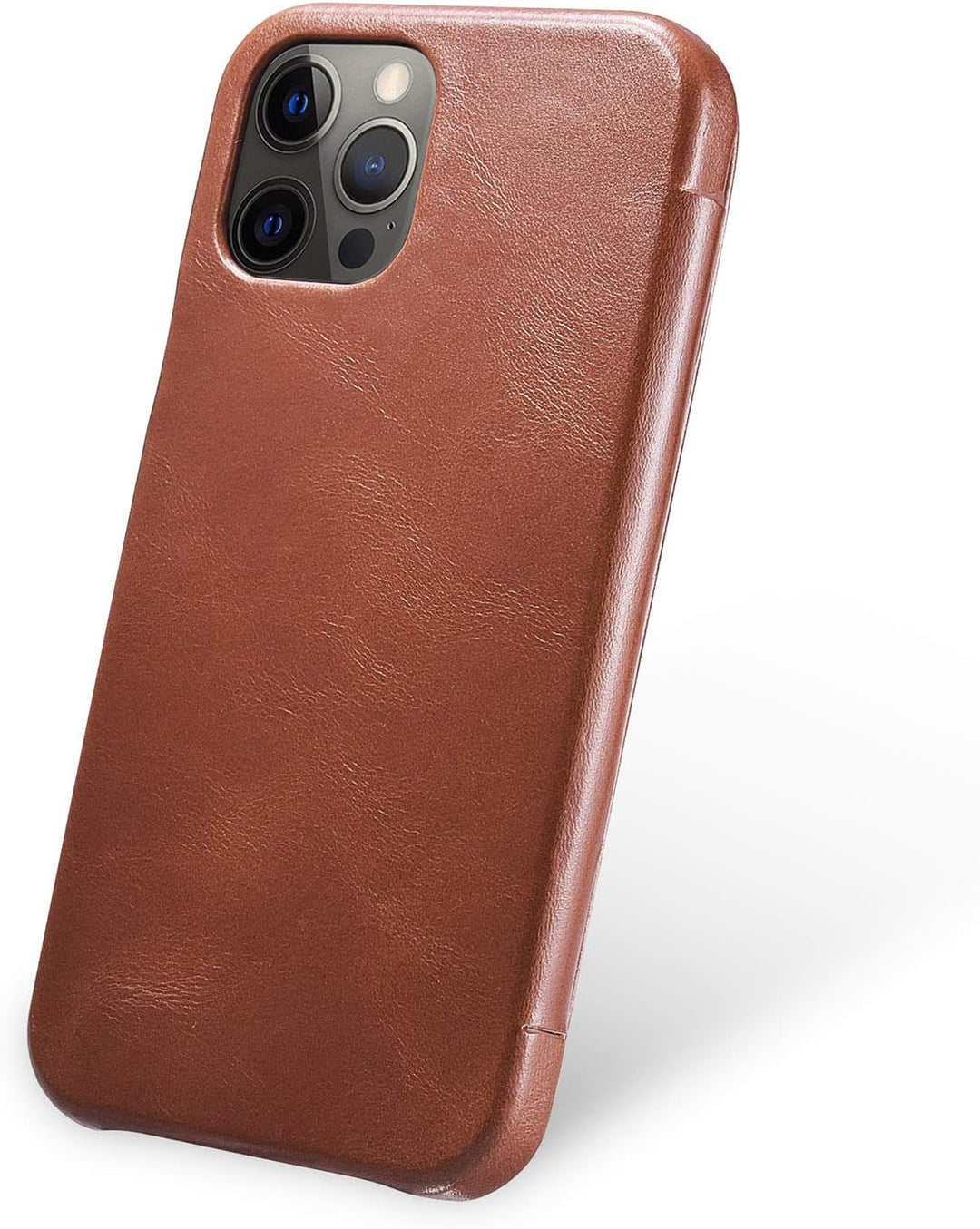 Mobiskin Hülle kompatibel mit Apple iPhone 12 und iPhone 12 PRO (6,1 Zoll), Handyhülle mit echtem Le