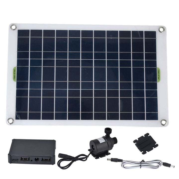 Solarbetriebene Wasserpumpe, Solar-Springbrunnenpumpen-Kit 50-W-Panel 800 L/h 12 V Geräuscharmes Bür