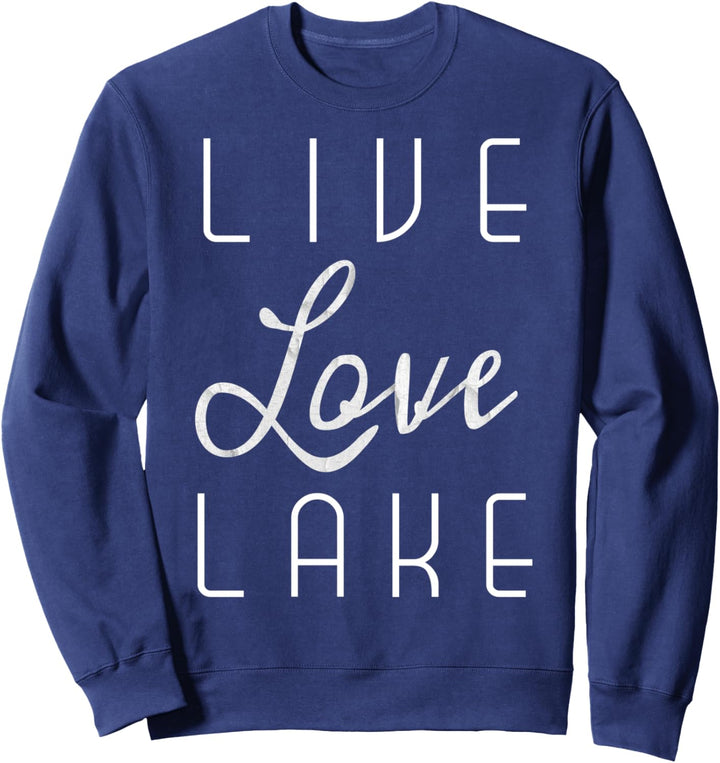 Live Love Lake Silver Texture Sweatshirt