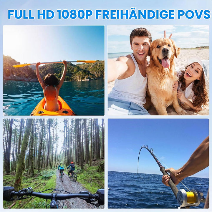 FHD 1080P Daumen Actionkamera with 32GB Card,Tragbare POV Kamera,Mini Body Cam,Handliche Vlogging un