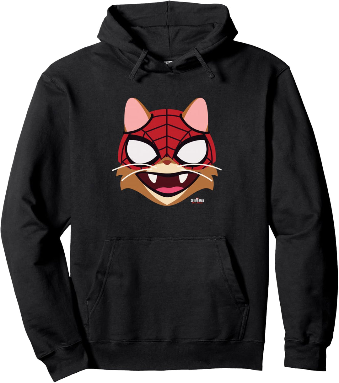 Marvel Spider-Man: Miles Morales Spider-Cat Big Face Pullover Hoodie