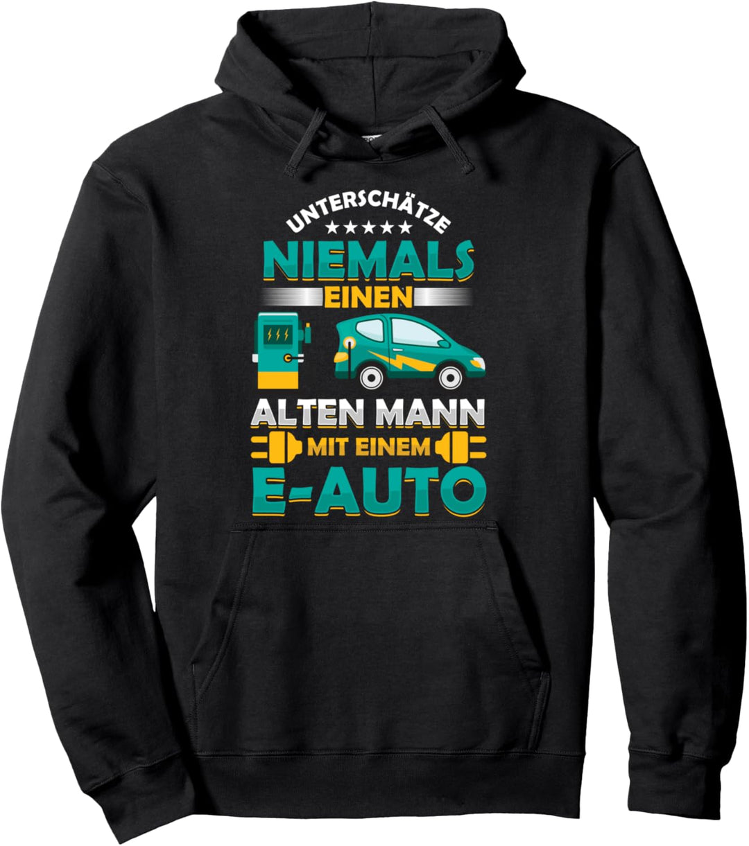 E-Auto E-Car Elektroauto Hybridauto Elektrisch Auto Geschenk Pullover Hoodie