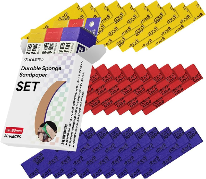 stedi Schleifschwamm für Modell Gundam Building, 3 mm Hobby-Modellwerkzeuge, Handschleifblock, wasse