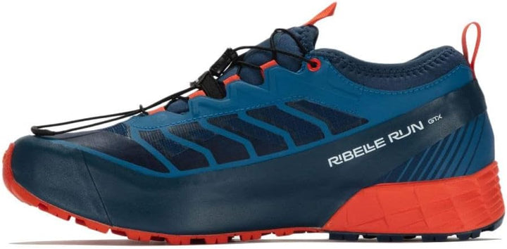 Scarpa Unisex Ribelle Run GTX Presa Traillaufschuhe 47 EU Blue Spicy Orange, 47 EU Blue Spicy Orange