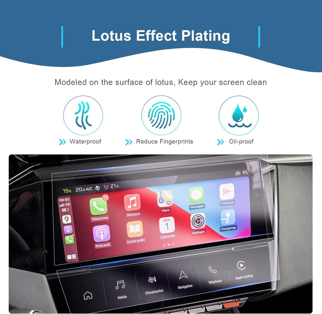 GAFAT 4 Stück Peugeot 308 408 SW 2021 2022 2023 Schutzfolie für i-Cockpit + i-Toggles, Peugeot 308 P