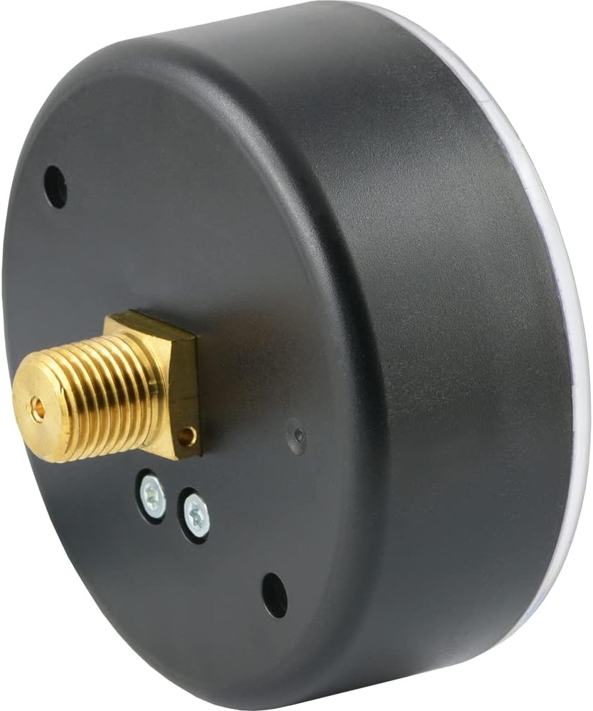 Fittingteile - Manometer für Reifenfüller 0 bis 12 bar (R 1/4") 80 mm Waagerecht Druckluft WIKA (Gew