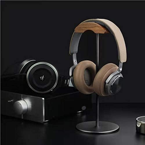 GGF Kopfhörer Ständer Headset Halterung aus Hochwertigem Walnussholz& Aluminium,Headset Ständer mit