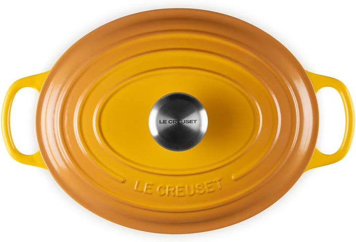 Le Creuset Signature Gusseisen-Bräter mit Deckel, Ø 27 cm, Oval, Für alle Herdarten und Induktion ge