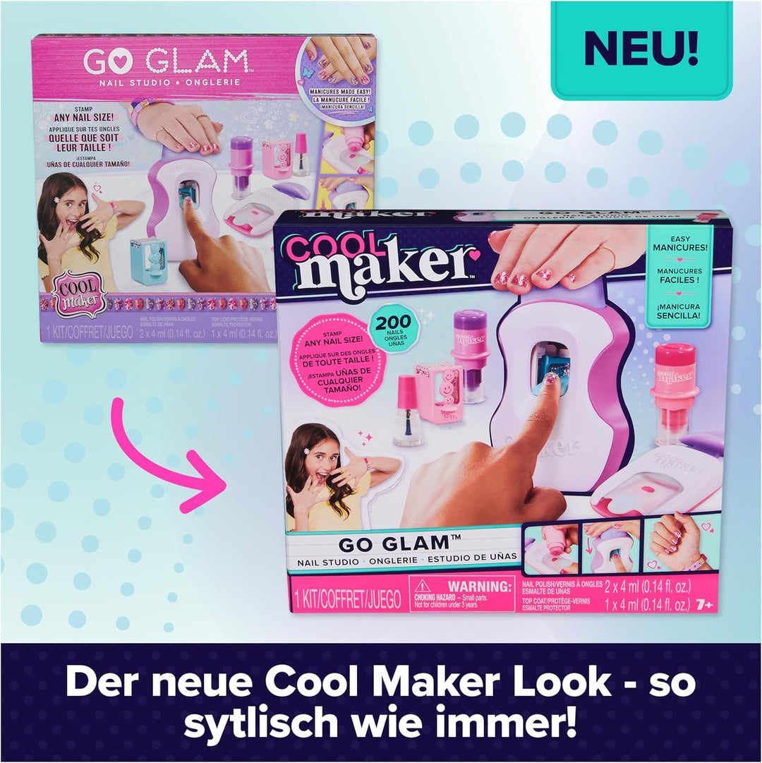Cool Maker Go Glam Nagelstudio - für stylische Nägel mit Motiven, ganz einfach lackieren und bedruck