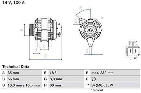 BOSCH 0986048340 Generator